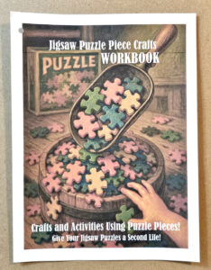 Second Chance Puzzles Workbook. Template of Jigsaw Puzzle Piece Crafts